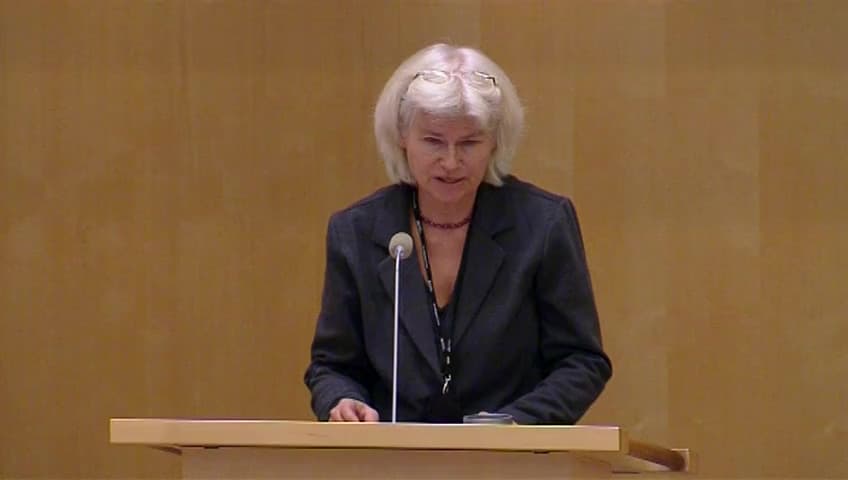 Stillbild från Debatt om förslag, Åtgärder vid hindrande av fortsatt färd