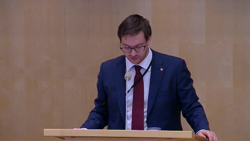 Stillbild från Debatt om förslag, AP-fondernas verksamhet t.o.m. 2013