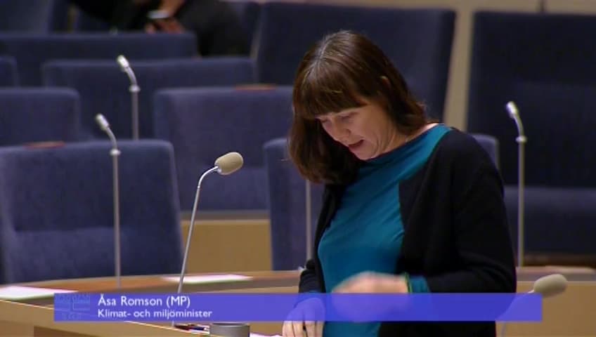 Stillbild från Interpellationsdebatt, Säkerhetskrav på kärnkraft