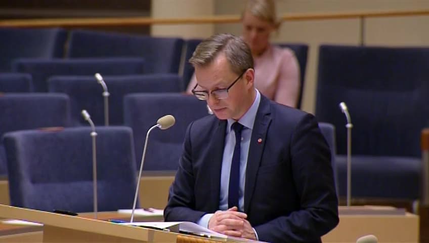 Stillbild från Interpellationsdebatt, Northland