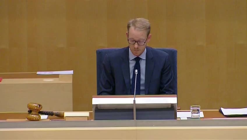 Stillbild från Debatt om förslag, Granskning av vitbok om effektivare kontroll av företagskoncentrationer i EU