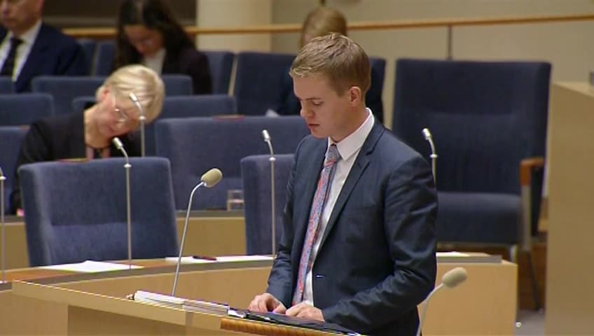 Stillbild från Interpellationsdebatt, Kompetensläget i den svenska skolan