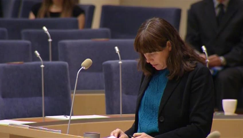 Stillbild från Interpellationsdebatt, EU:s klimat- och energimål till 2030