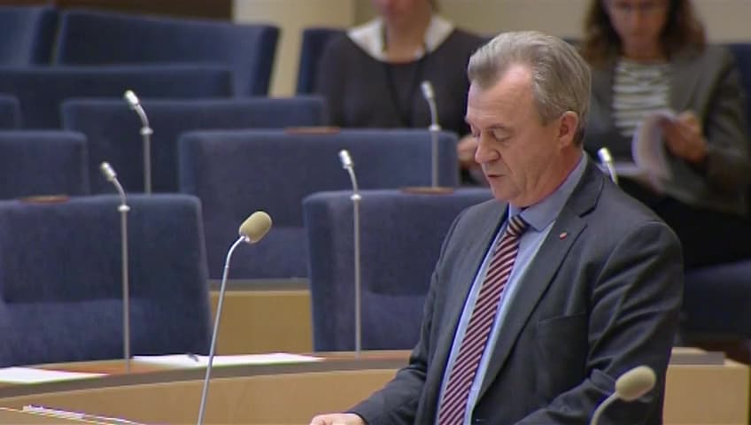 Stillbild från Interpellationsdebatt, Landsbygden