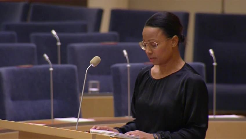 Stillbild från Interpellationsdebatt, Ett modernt presstödssystem