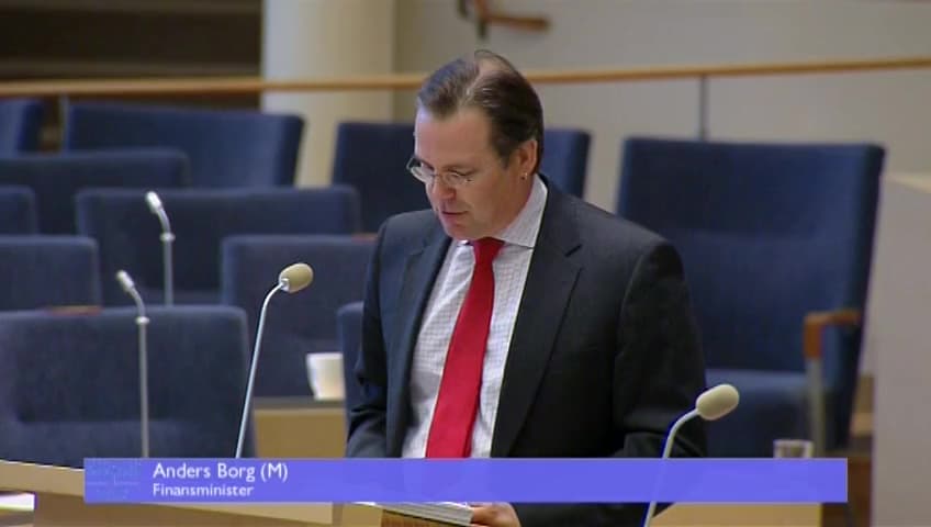 Stillbild från Interpellationsdebatt, Villkor för svenskt lån till Ukraina