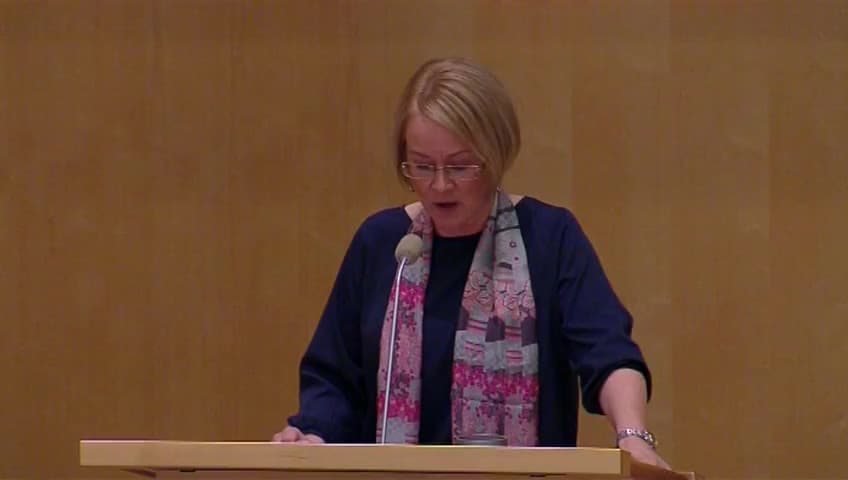 Stillbild från Debatt om förslag, Insatser för vissa nyanlända invandrares etablering m.m.