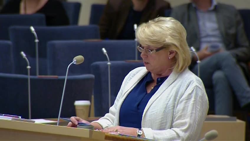 Stillbild från Interpellationsdebatt, Vargens utbredning