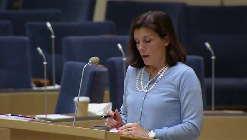 Stillbild från Interpellationsdebatt, Marina skjutövningar