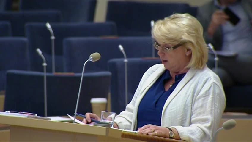 Stillbild från Interpellationsdebatt, Bisfenol A