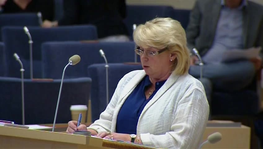 Stillbild från Interpellationsdebatt, Kostnadseffektiv miljö- och klimatpolitik