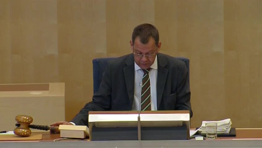 Stillbild från Debatt om förslag, Järnvägspolitiska frågor