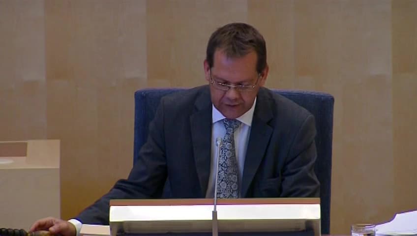 Stillbild från Debatt om förslag, Riksrevisionens rapport om statens satsningar på nationella kvalitetsregister