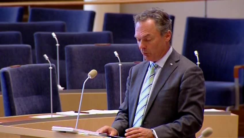 Stillbild från Interpellationsdebatt, Personalsituationen på fritidshemmen