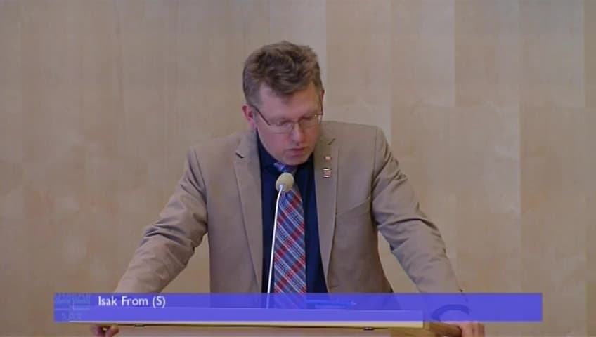 Stillbild från Debatt om förslag, Fokus på unga