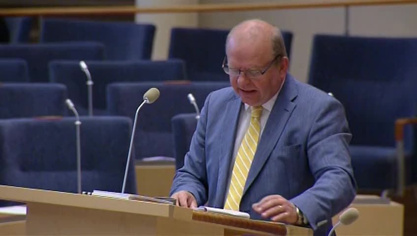 Stillbild från Interpellationsdebatt, Minskad köttkonsumtion