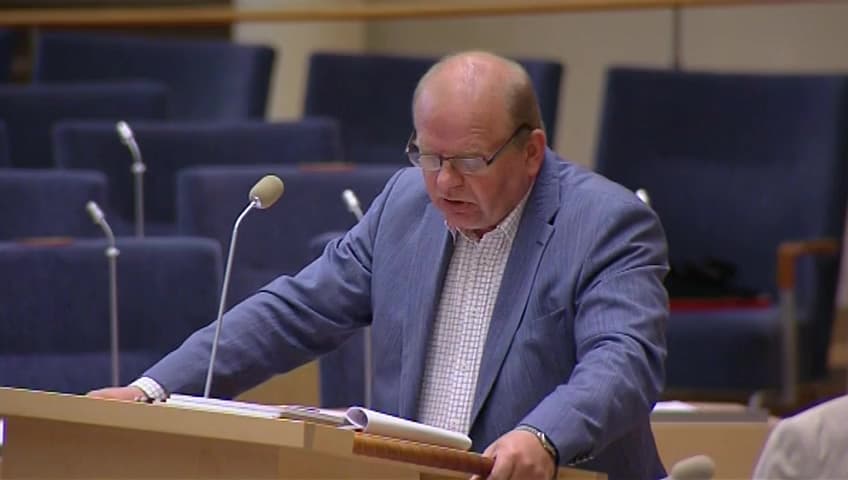 Stillbild från Interpellationsdebatt, Fusk i livsmedelskedjan