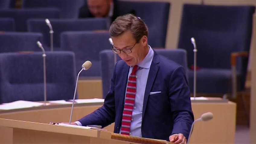 Stillbild från Interpellationsdebatt, Utförsäkrades ekonomiska situation