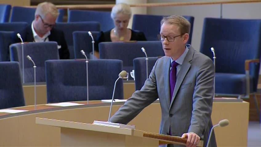 Stillbild från Interpellationsdebatt, Migrationsverkets uppdrag