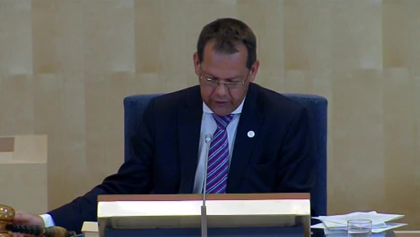 Stillbild från Debatt om förslag, Ändring i lagen om kvotplikt för biodrivmedel