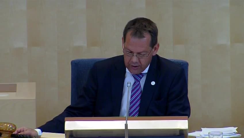 Stillbild från Debatt om förslag, Vissa lagändringar inför en ny programperiod