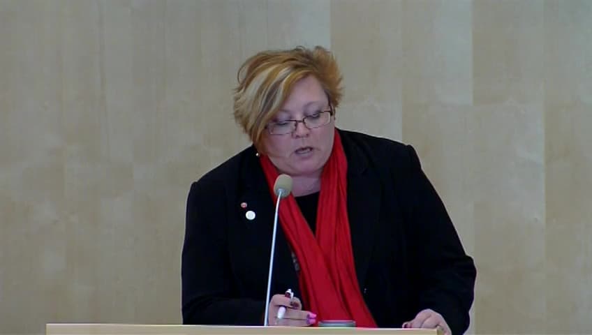 Stillbild från Debatt om förslag, Fritidspeng för barn i hushåll med försörjningsstöd