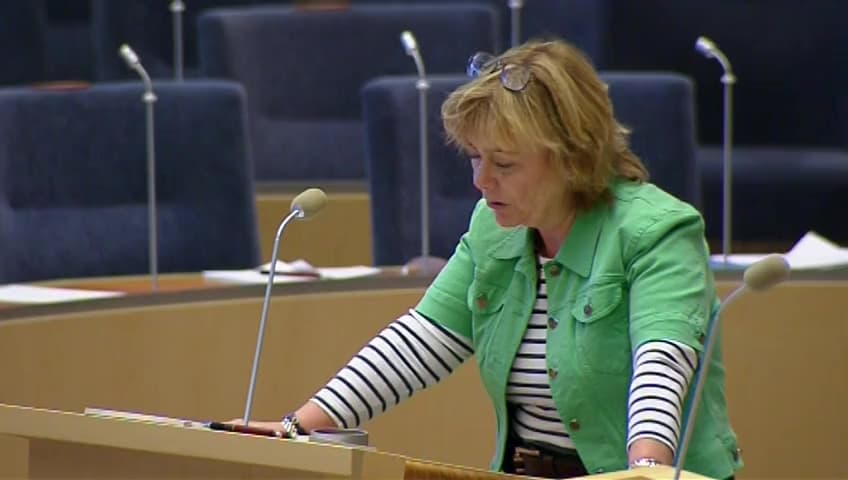 Stillbild från Interpellationsdebatt, Markåtkomst för cykelleder