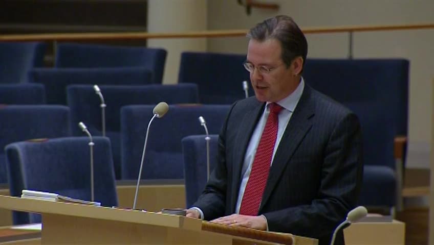 Stillbild från Interpellationsdebatt, Gemensam välfärd eller Silver Life