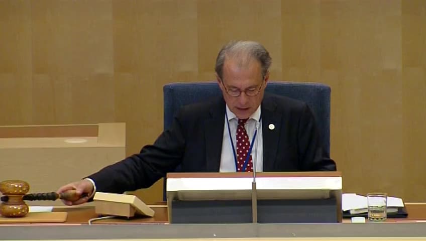 Stillbild från Debatt om förslag, Regionalt utvecklingsansvar i Östergötlands, Kronobergs och  Jämtlands län