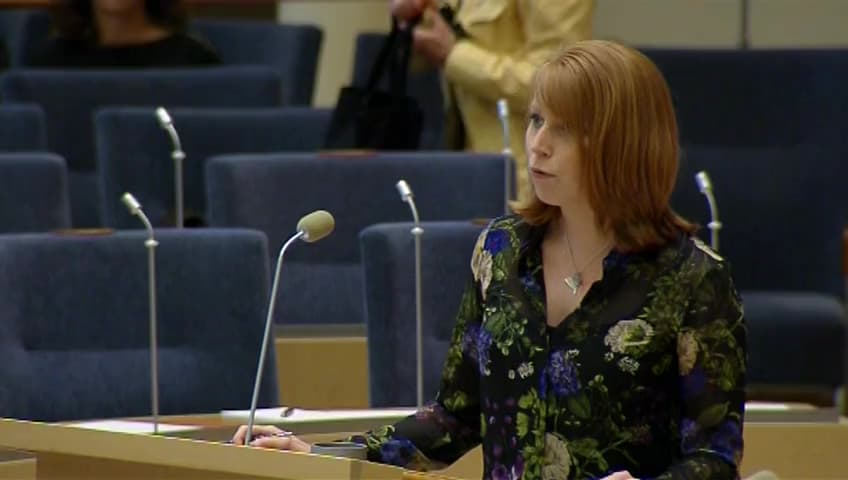 Stillbild från Interpellationsdebatt, Industrins konkurrenskraft 