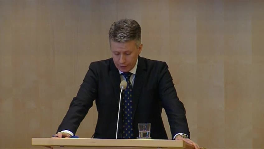 Stillbild från Debatt om förslag, Genomförande av direktivet om ansökningsförfarandet för vissa uppehålls- och arbetstillstånd