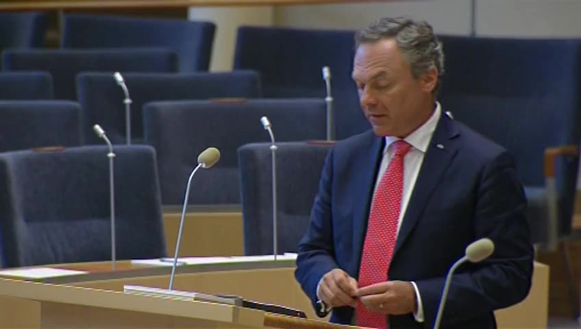 Stillbild från Interpellationsdebatt, Utvecklingen på fritidshemmen 