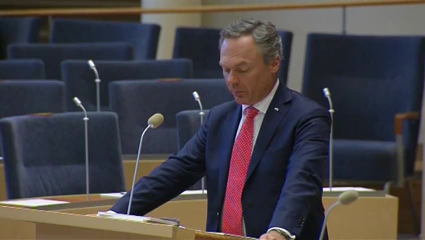 Stillbild från Interpellationsdebatt, En nationell strategi för MOOC