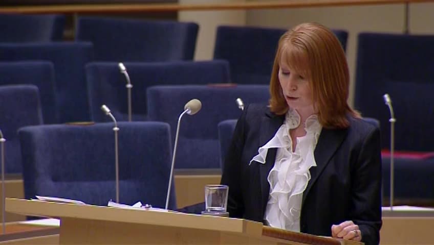 Stillbild från Interpellationsdebatt, Strategiskt branschprogram för digital era