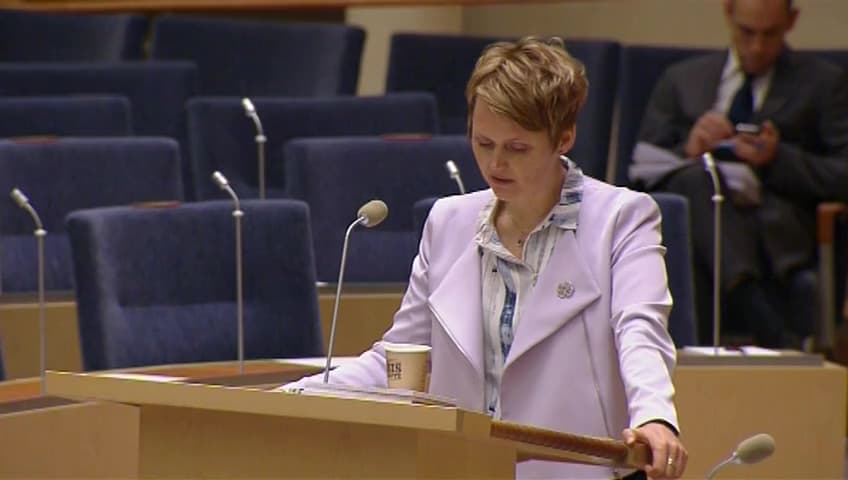 Stillbild från Interpellationsdebatt, Energieffektivisering inom industrin