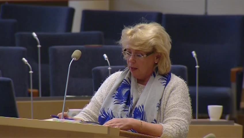 Stillbild från Interpellationsdebatt, Ren miljö