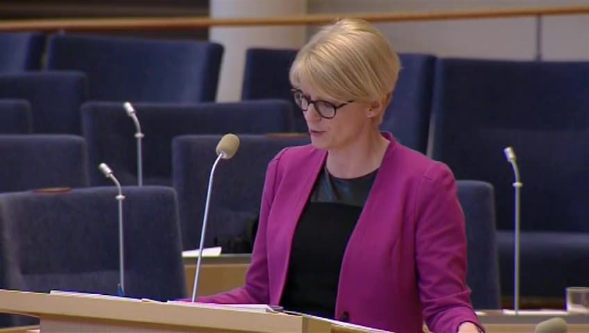 Stillbild från Interpellationsdebatt, Långshyttan