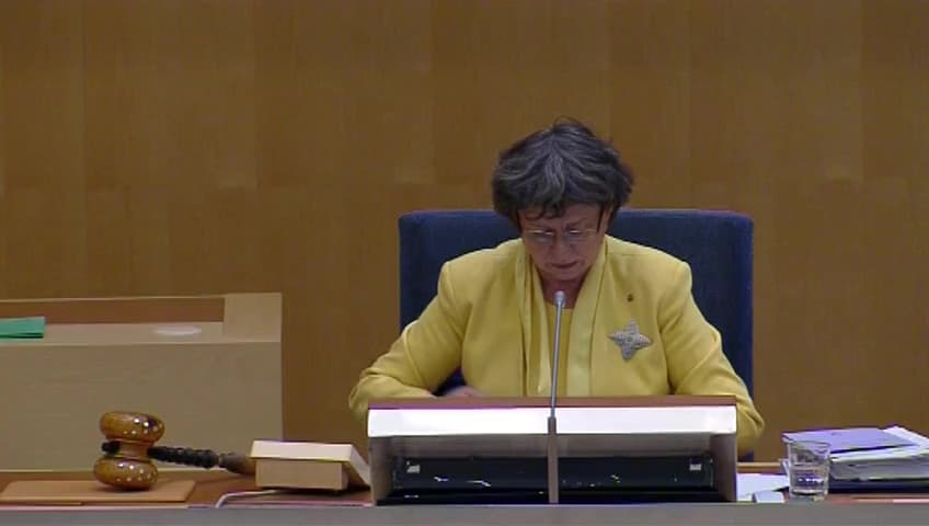 Stillbild från Debatt om förslag, En samordnad tillståndsprövning vid fastighetsbildning 