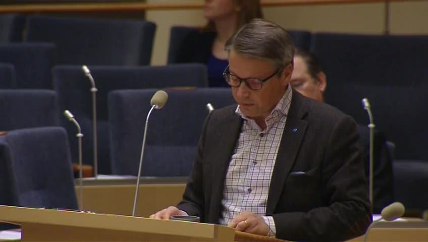 Stillbild från Interpellationsdebatt, Vårdnadsbidraget och jämställdheten