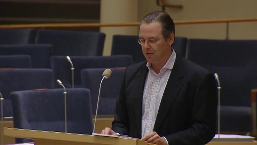 Stillbild från Interpellationsdebatt, Skattesänkningar och jobb