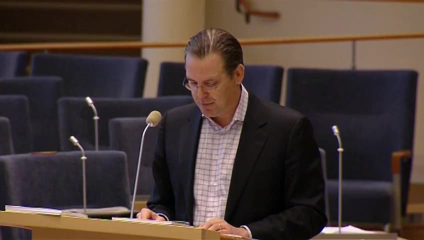 Stillbild från Interpellationsdebatt, Skattesänkningarnas misslyckande