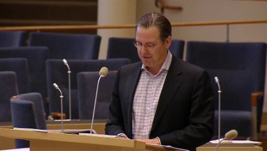 Stillbild från Interpellationsdebatt, Utfasning av miljöskadliga subventioner