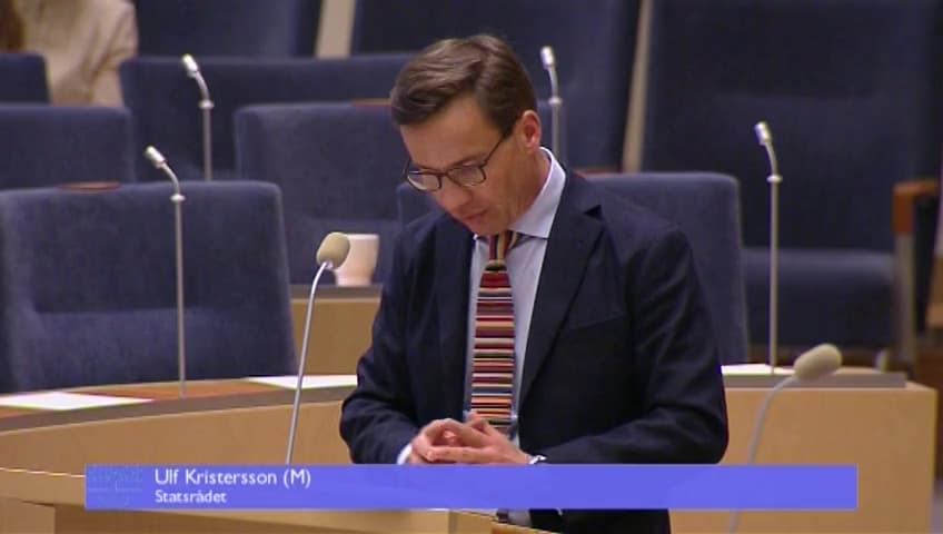 Stillbild från Interpellationsdebatt, Dödsdatum