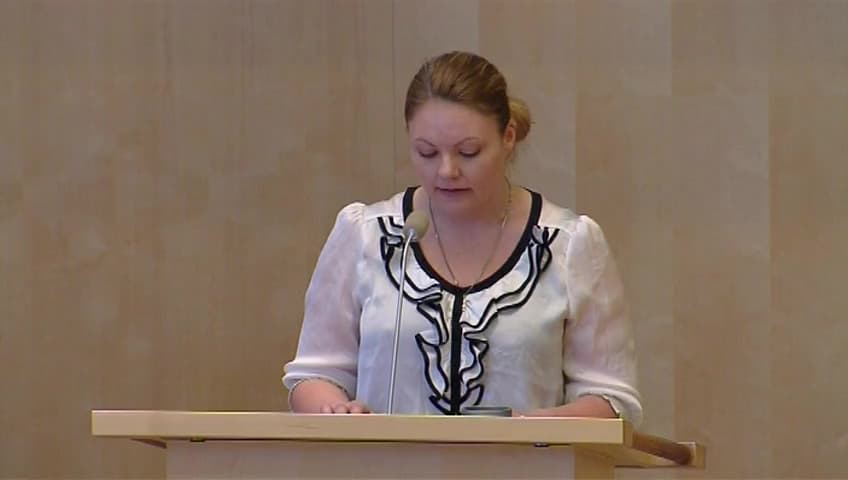 Stillbild från Debatt om förslag, Våldsbrott och brottsoffer