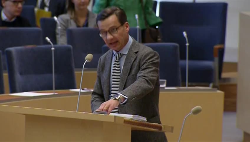 Stillbild från Interpellationsdebatt, Utförsäkringar