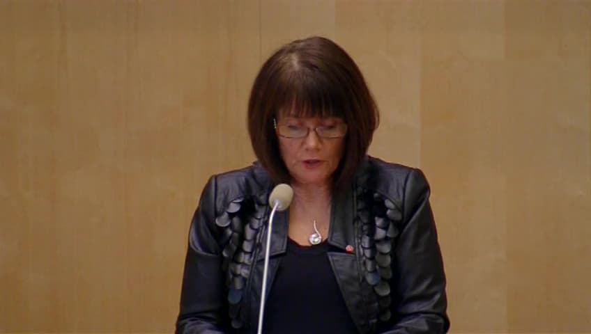 Stillbild från Debatt om förslag, Jämställdhet