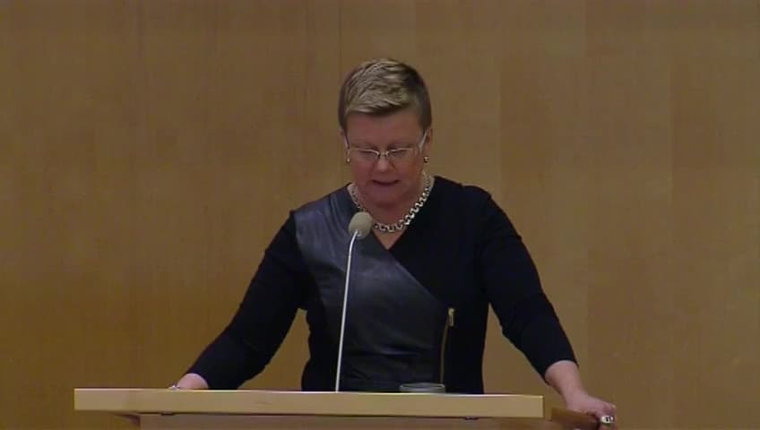 Stillbild från Debatt om förslag, Riksrevisionens rapport om staten på elmarknaden