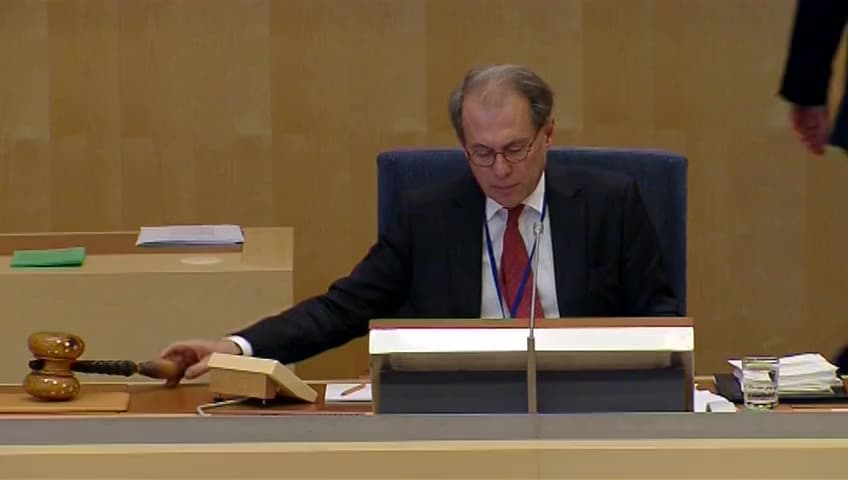 Stillbild från Debatt om förslag, Statlig förvaltning och statistikfrågor