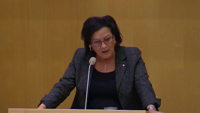 Stillbild från Debatt om förslag, Straffrättsliga frågor