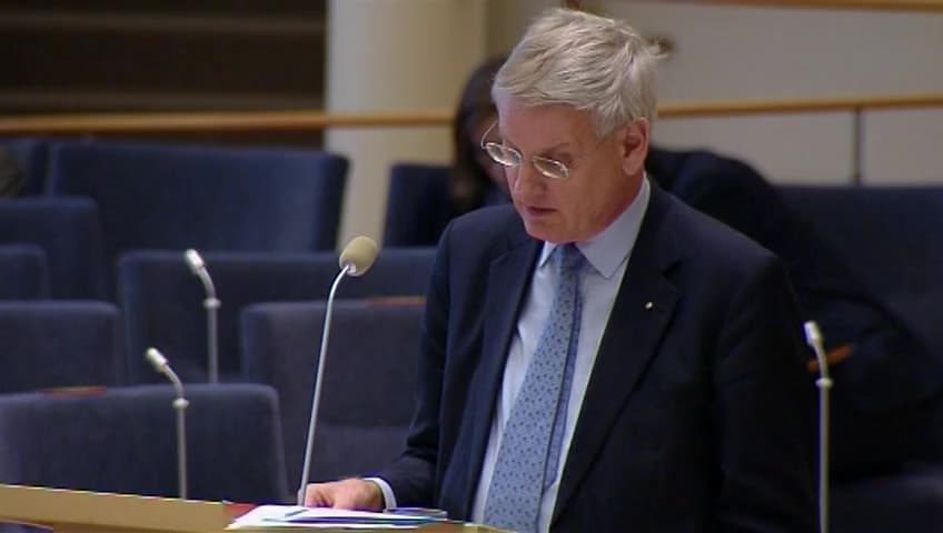 Stillbild från Interpellationsdebatt, EU och Bosnien och Hercegovina